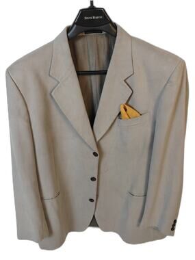 Bachrach Men's 48R Tan Sport Coat Blazer Made in Canada Classic 3-Button Jacket